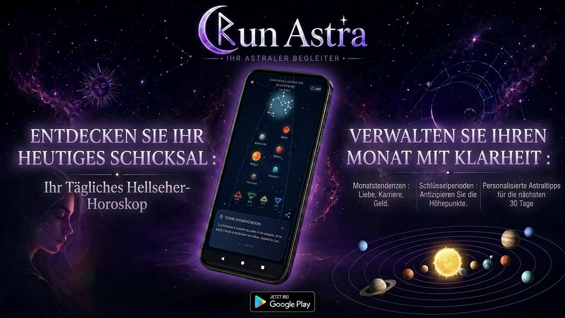 Tägliches Astralhoroskop RunAstra