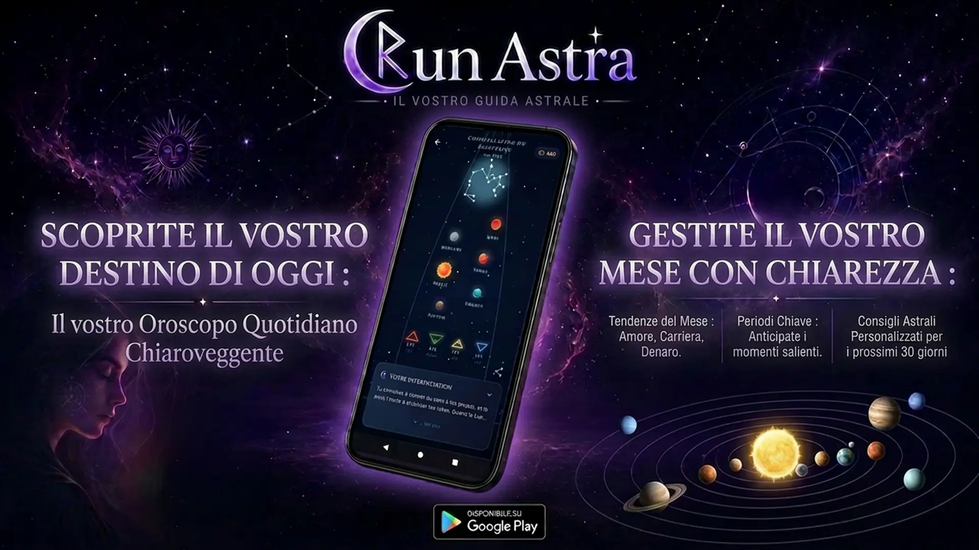 Oroscopo astrale quotidiano RunAstra