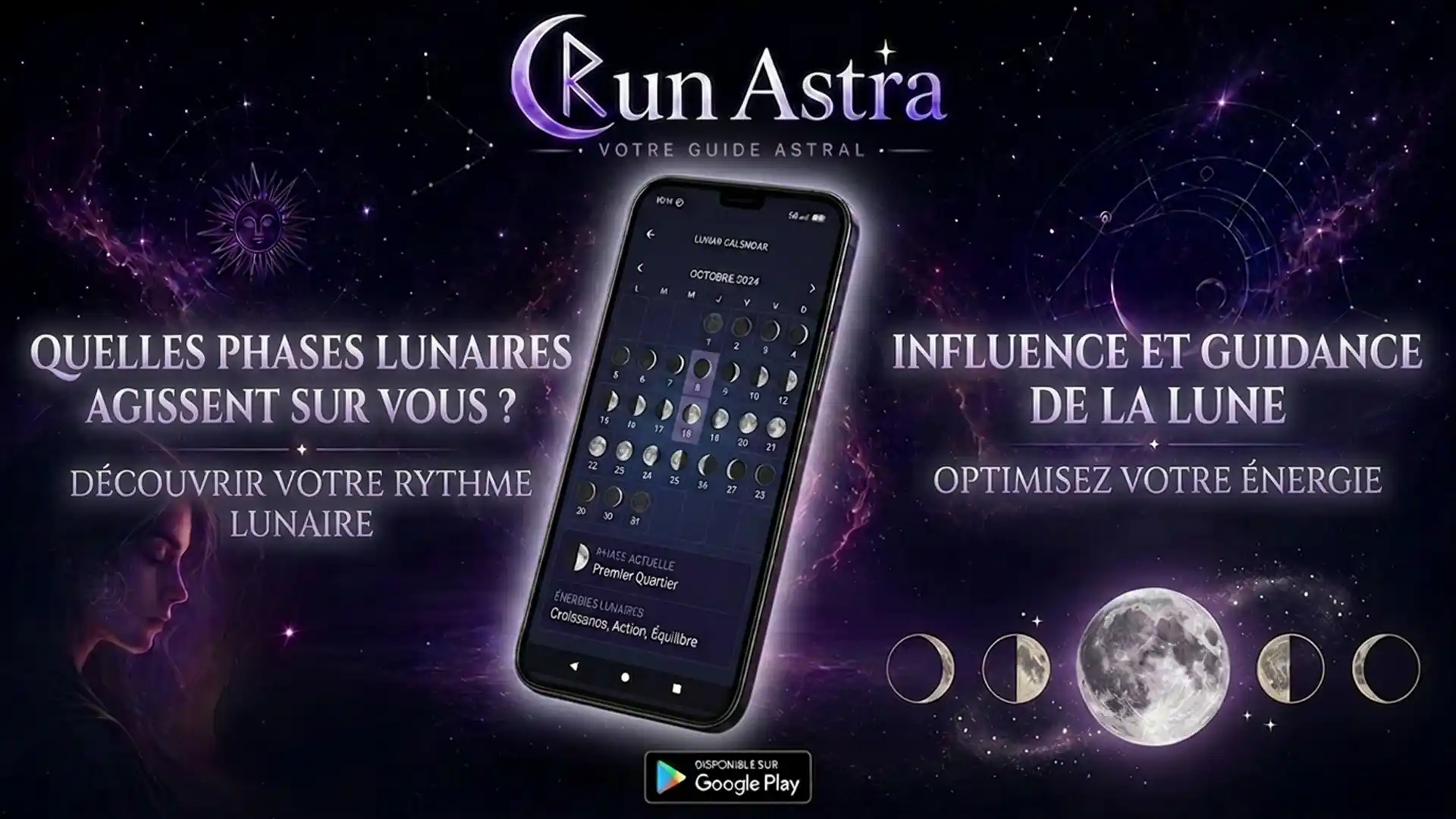 Phases de la lune et guidance lunaire