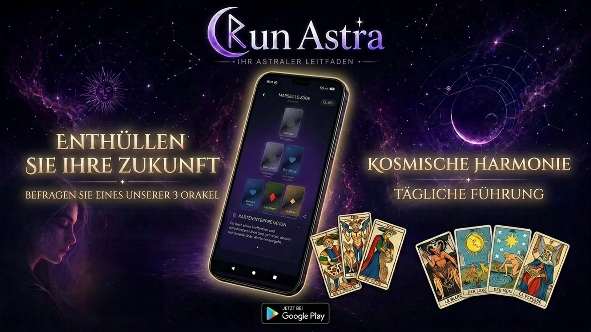 Belline-Orakel und Marseille-Tarot Ziehung