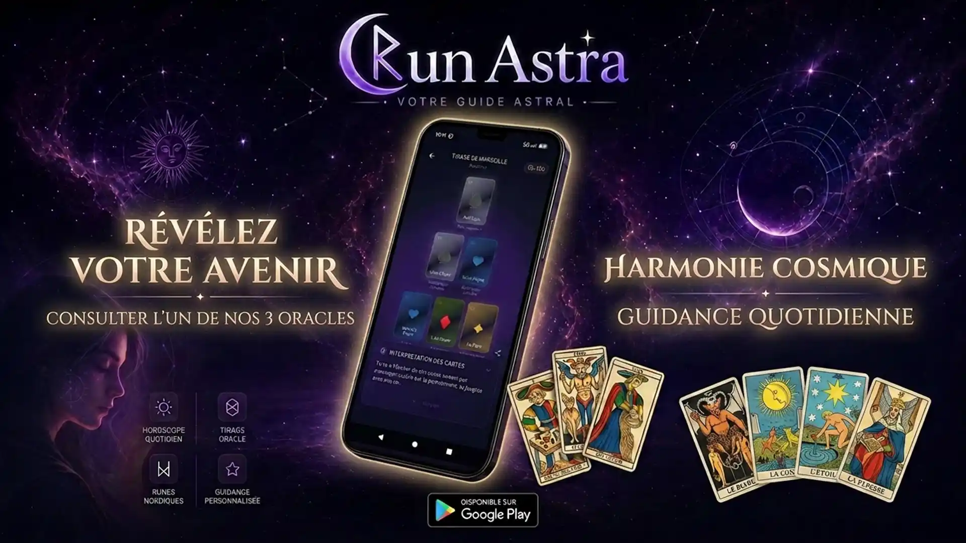 Tirage Oracle Belline et Tarot de Marseille